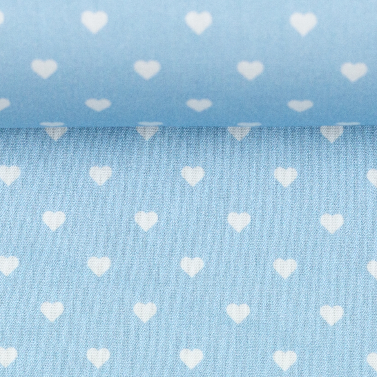 Swafing Baumwolle - Herzen - Hellblau